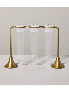 4pc Test Tube Propagation Vase Brass - Hearth & Hand Magnolia